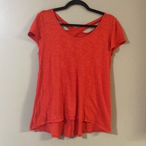 Left of Center (Anthropology) Keyhole back T-shirt